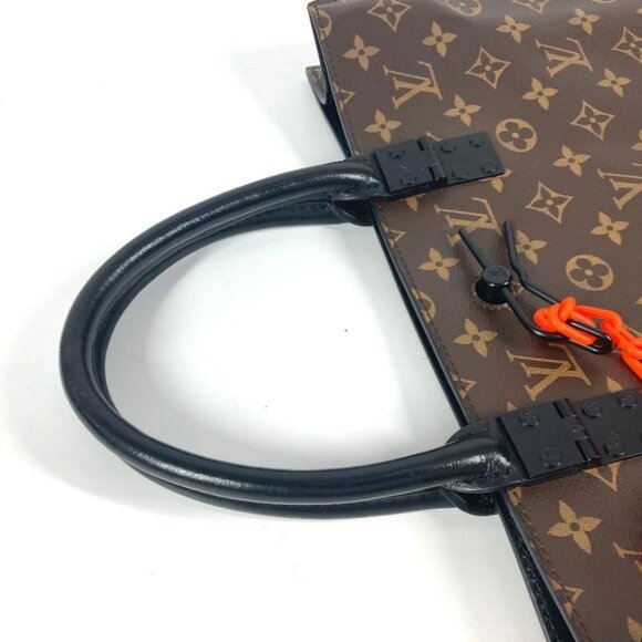 LOUIS VUITTON M44475 Monogram-Solar Ray Virgil Abloh Sac Plat Hand Bag Tote Bag - Picture 8 of 14